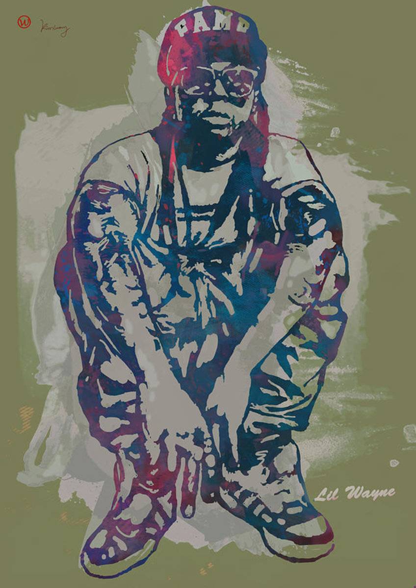 Lil Wayne Pop Stylised Art - Rapper – Poster | Canvas Wall Art Print ...